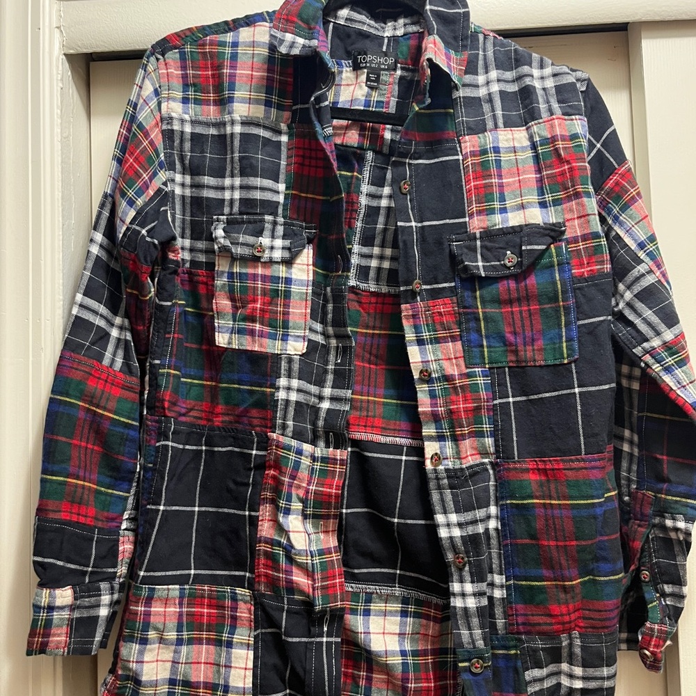 topshop plaid flannel